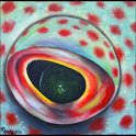 Augenblick eines Zackenbarsches Acryl auf Leinwand;
30 x 30 cm